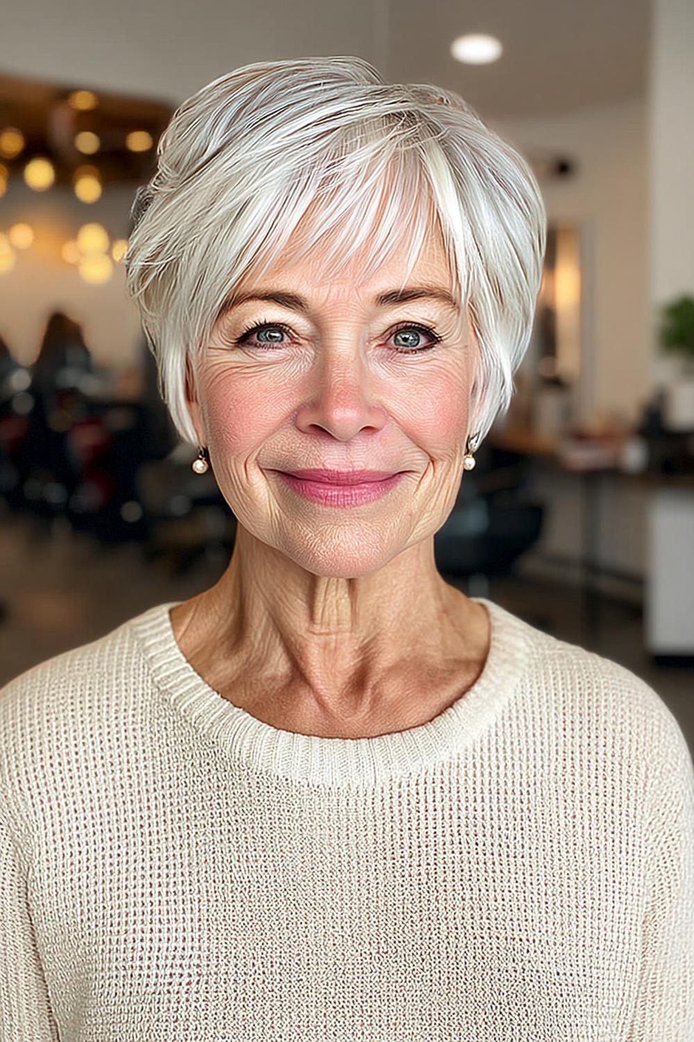 Platinblond mit Volumen