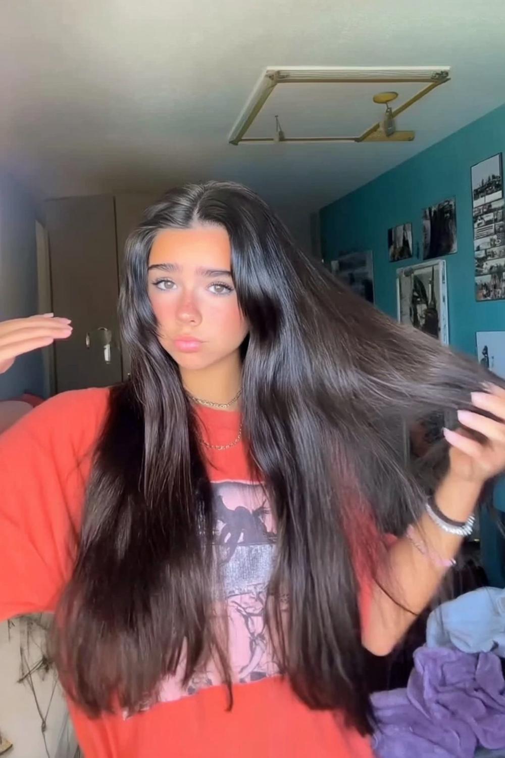 Glatte Haare natürlich