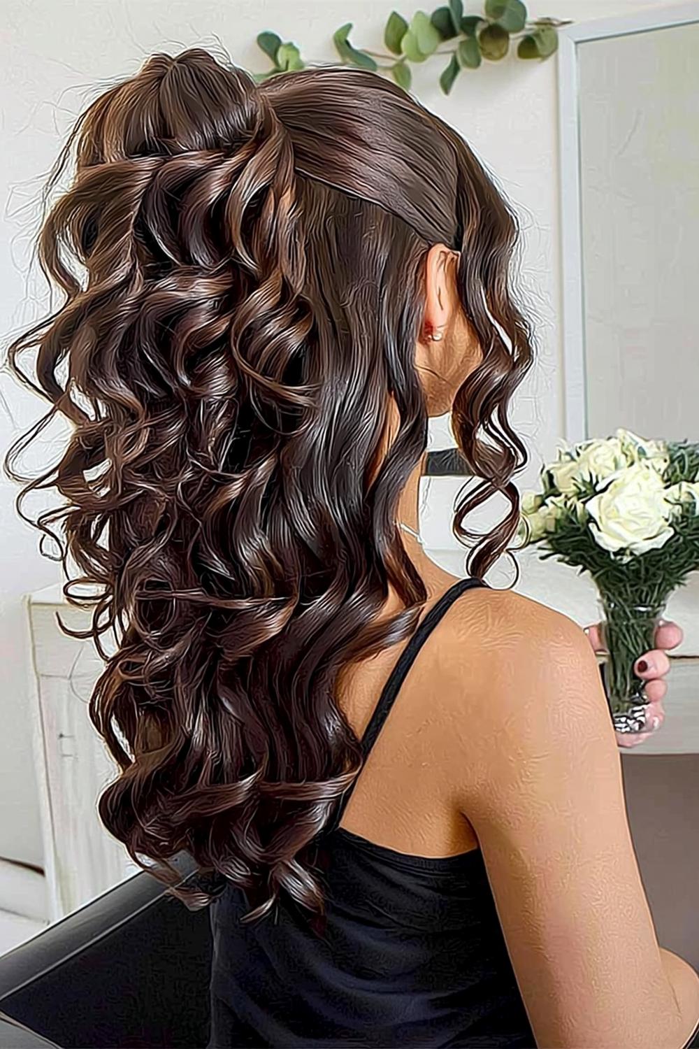 Voluminöse Locken elegant