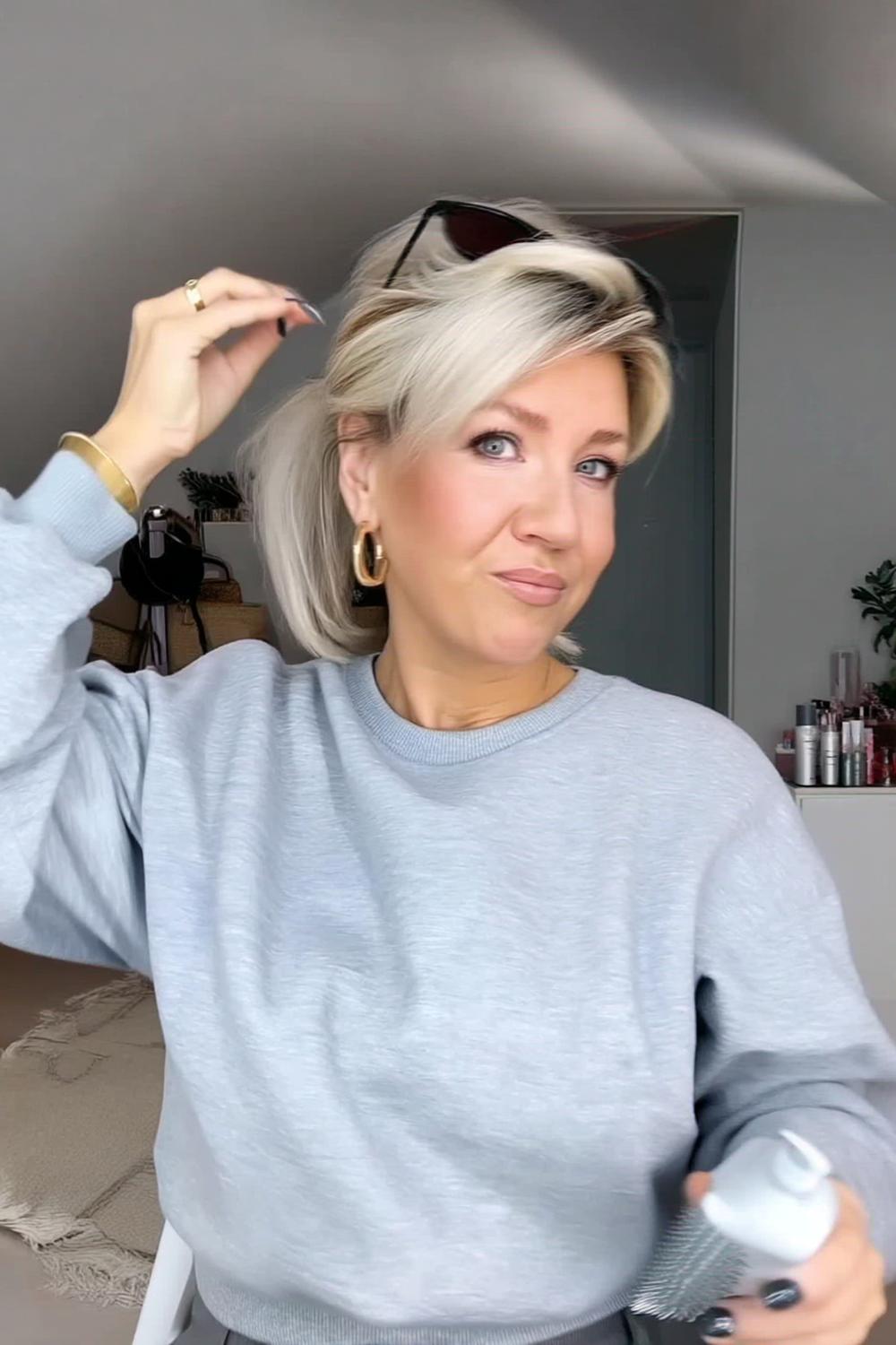 Lässiger Sweatshirt-Look