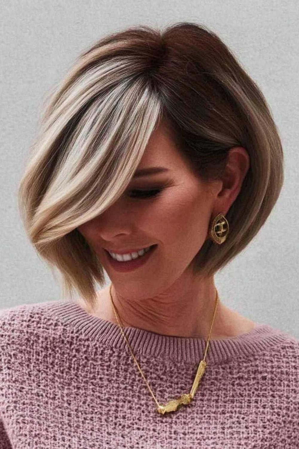 Asymmetrische Blonde Raffinesse