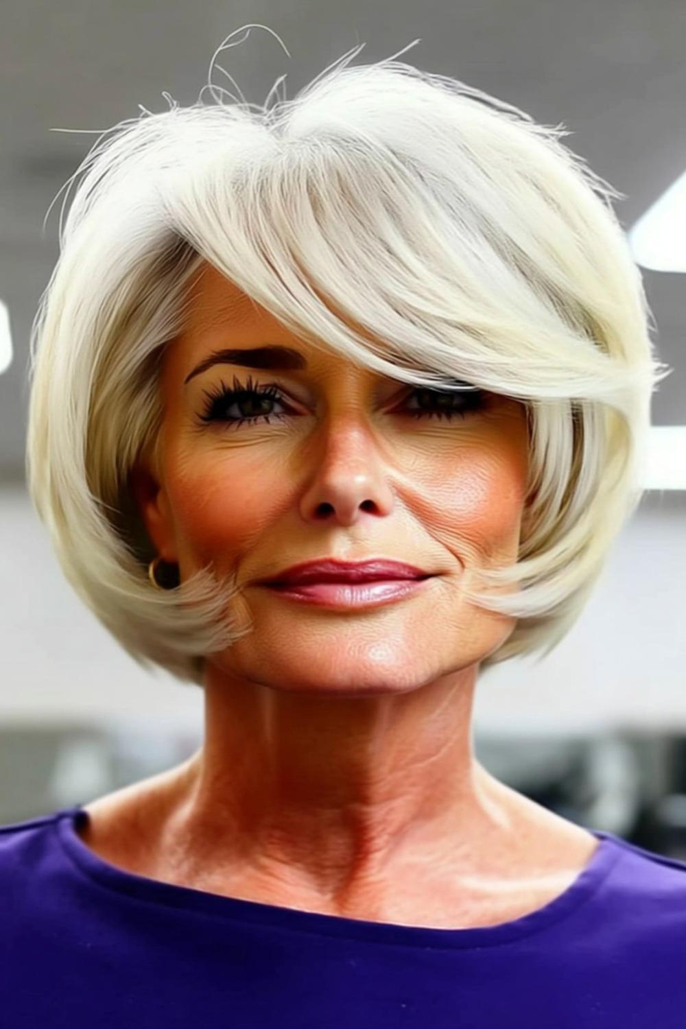 Windige Blonde Bewegung