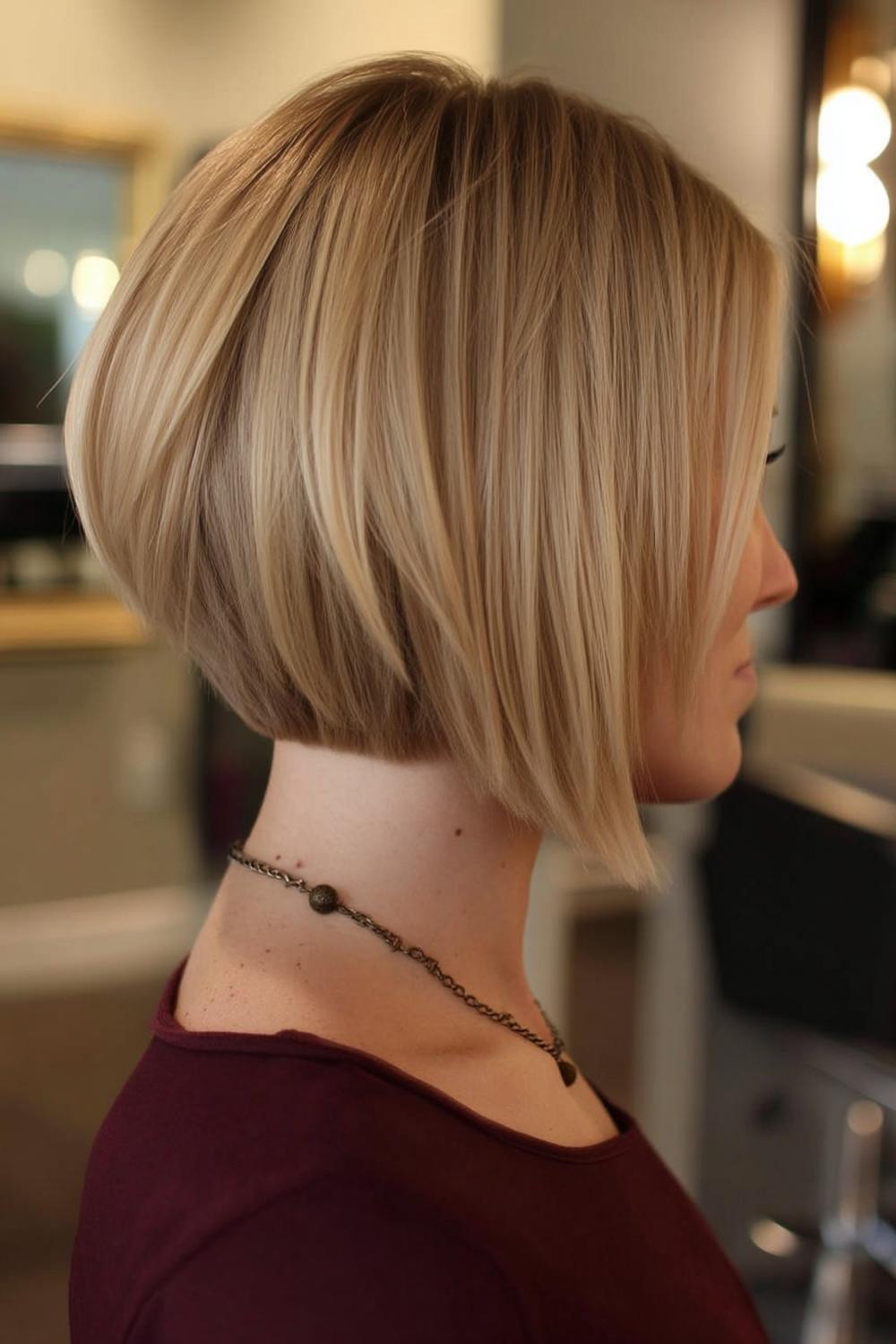 Blonde Präzision im Profil