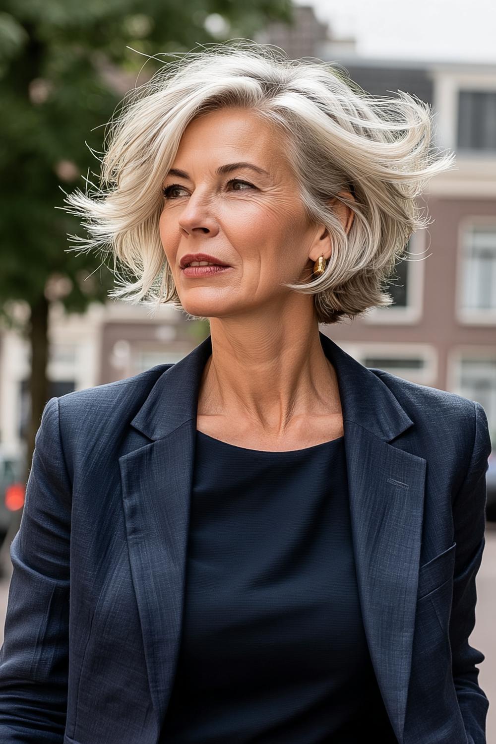 Blonder Bob mit Highlights