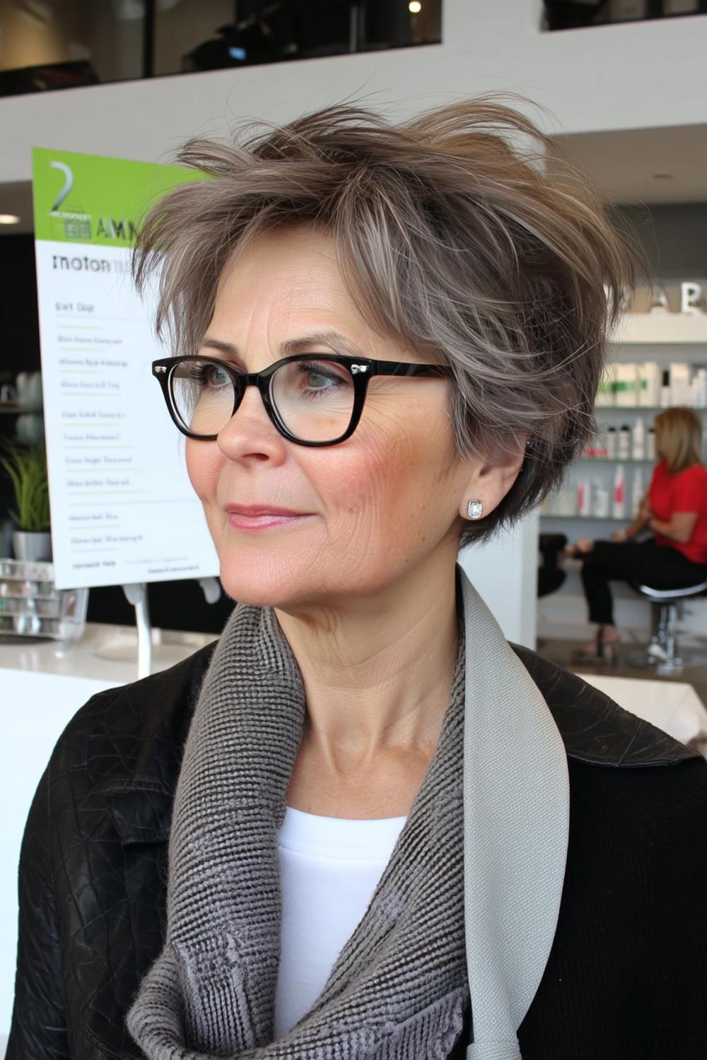 Salon-Atmosphäre mit Karomantel