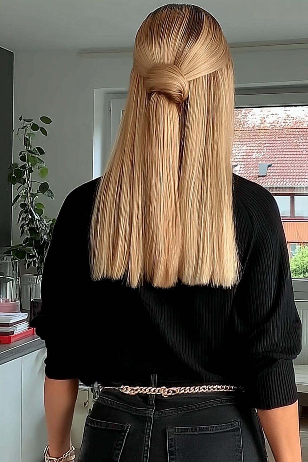 Mini Half-Up Knot