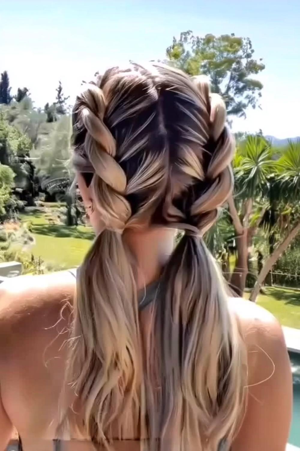 Doppelte Dutch Braids