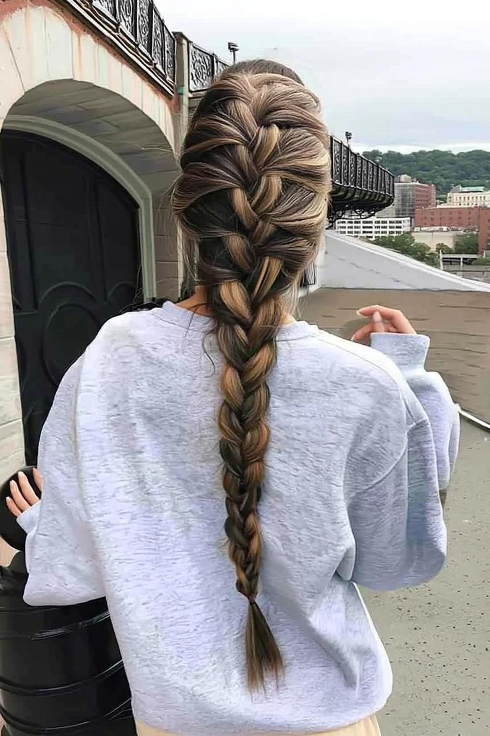 Lässiger Flechtlook