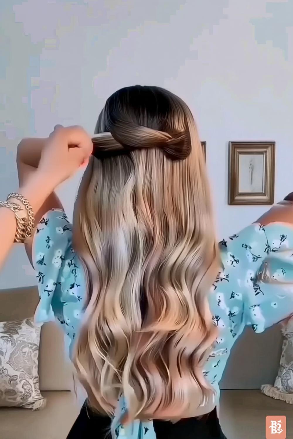 Einfacher Locken-Twist