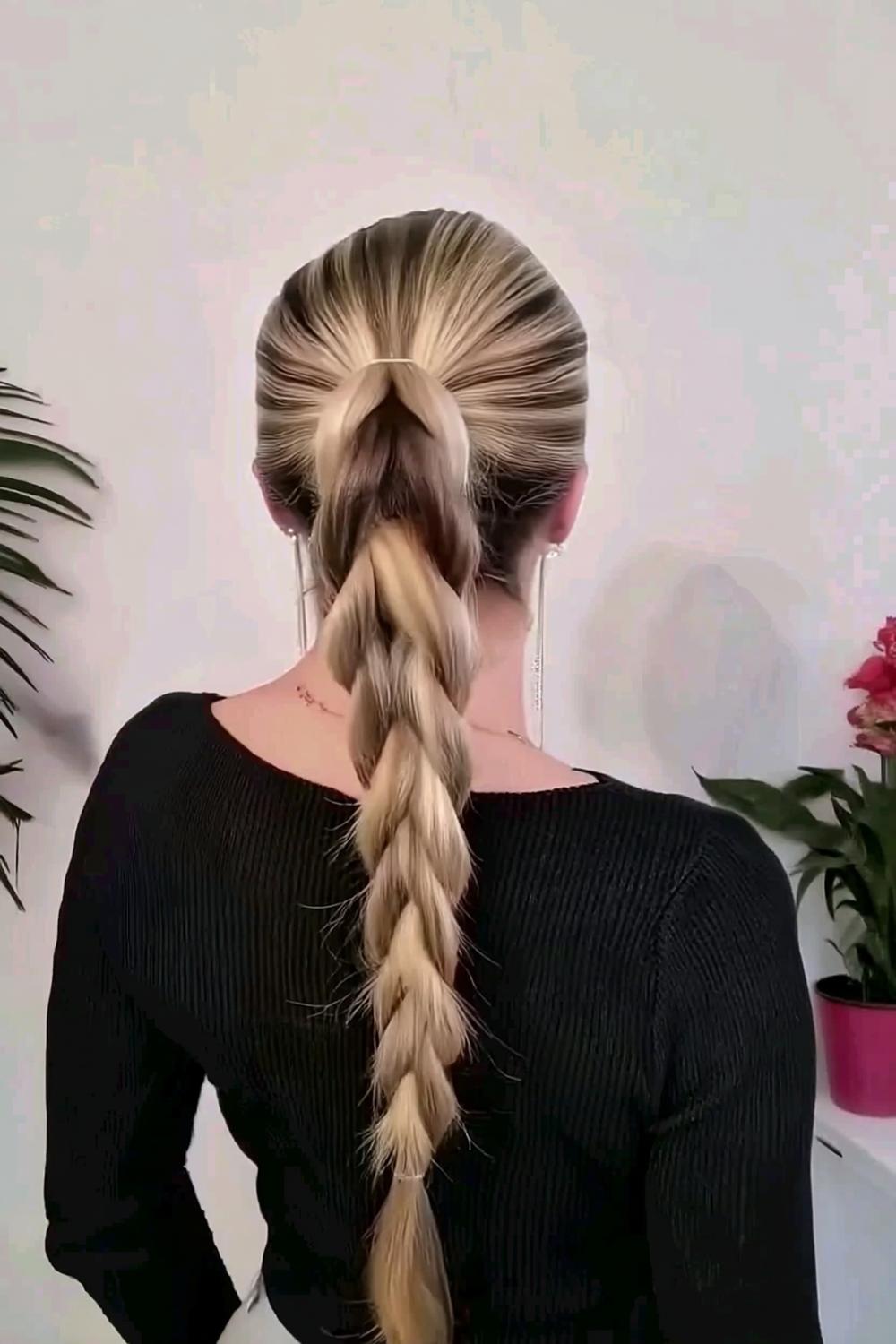 Eleganter Hochzeitszopf