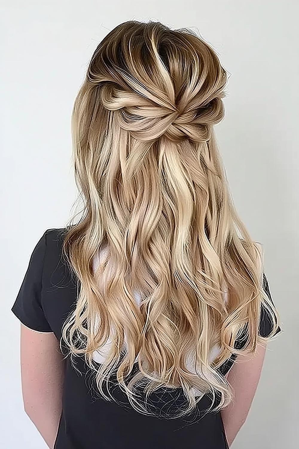Blonde Twist-Hochsteckung