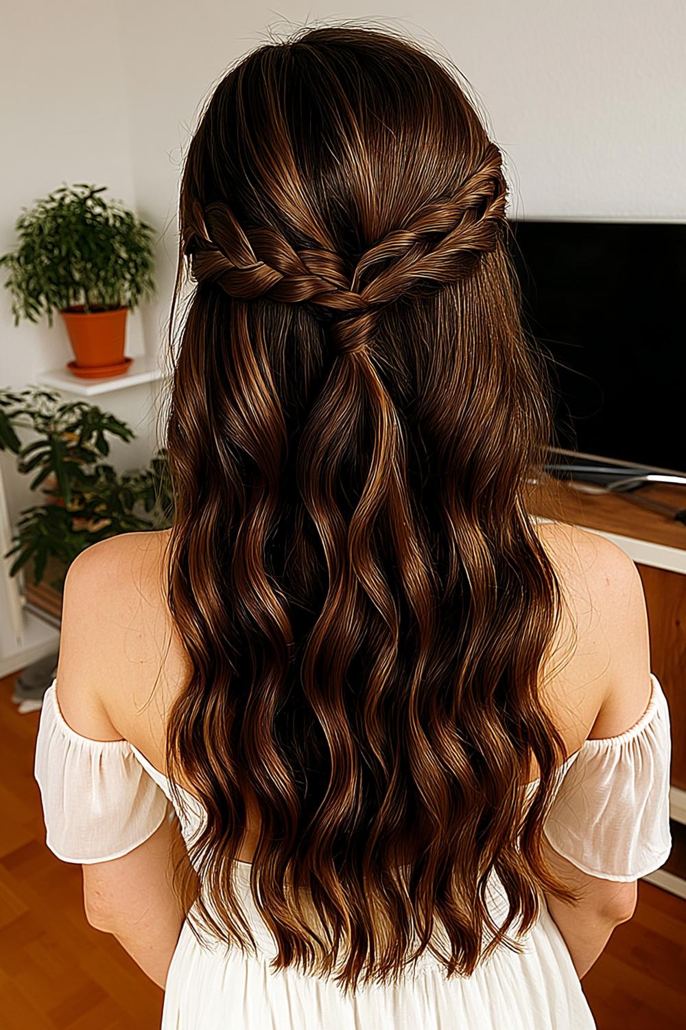 Geflochtene Locken-Kombination