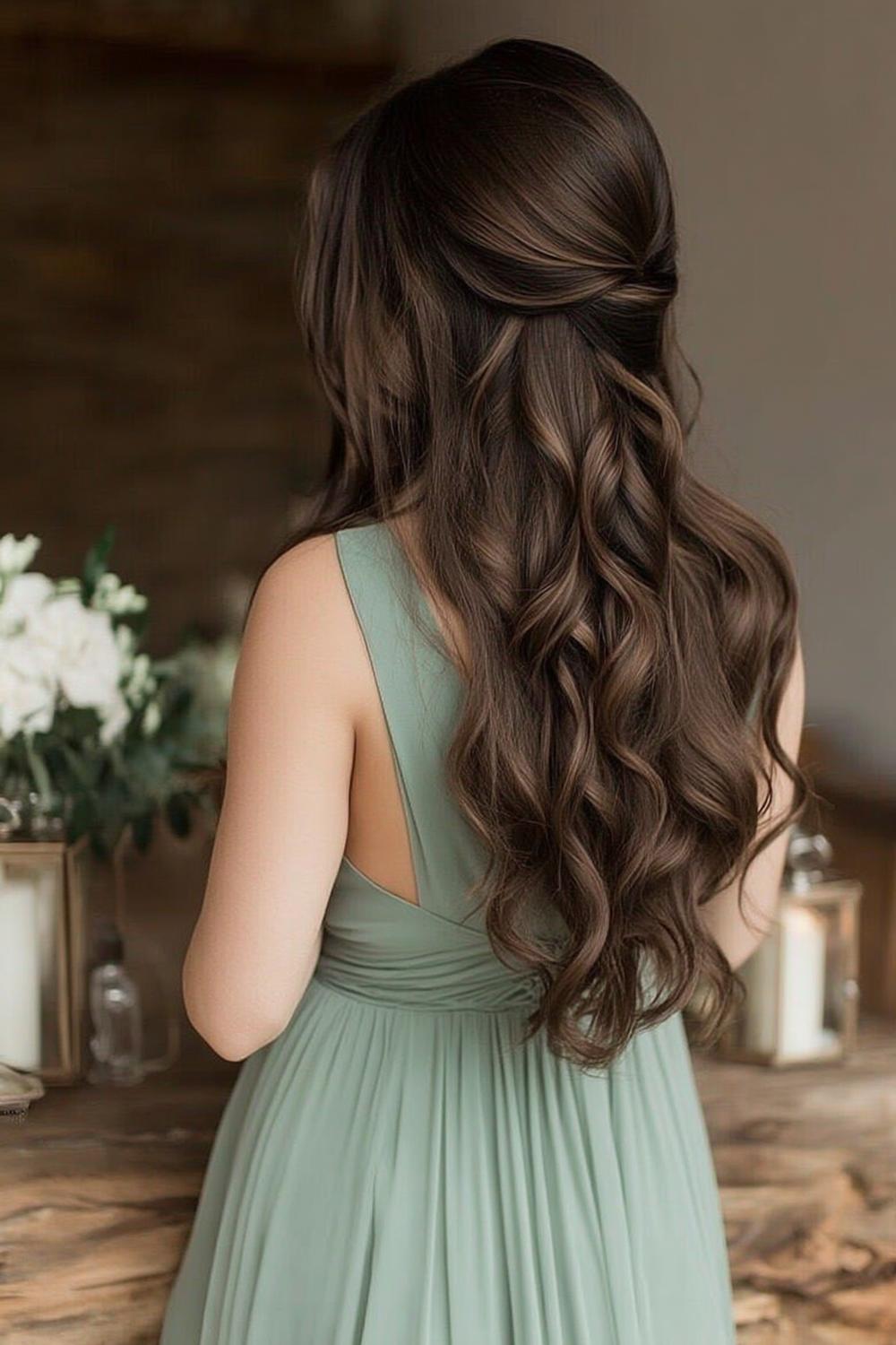 Seitliche Locken-Eleganz