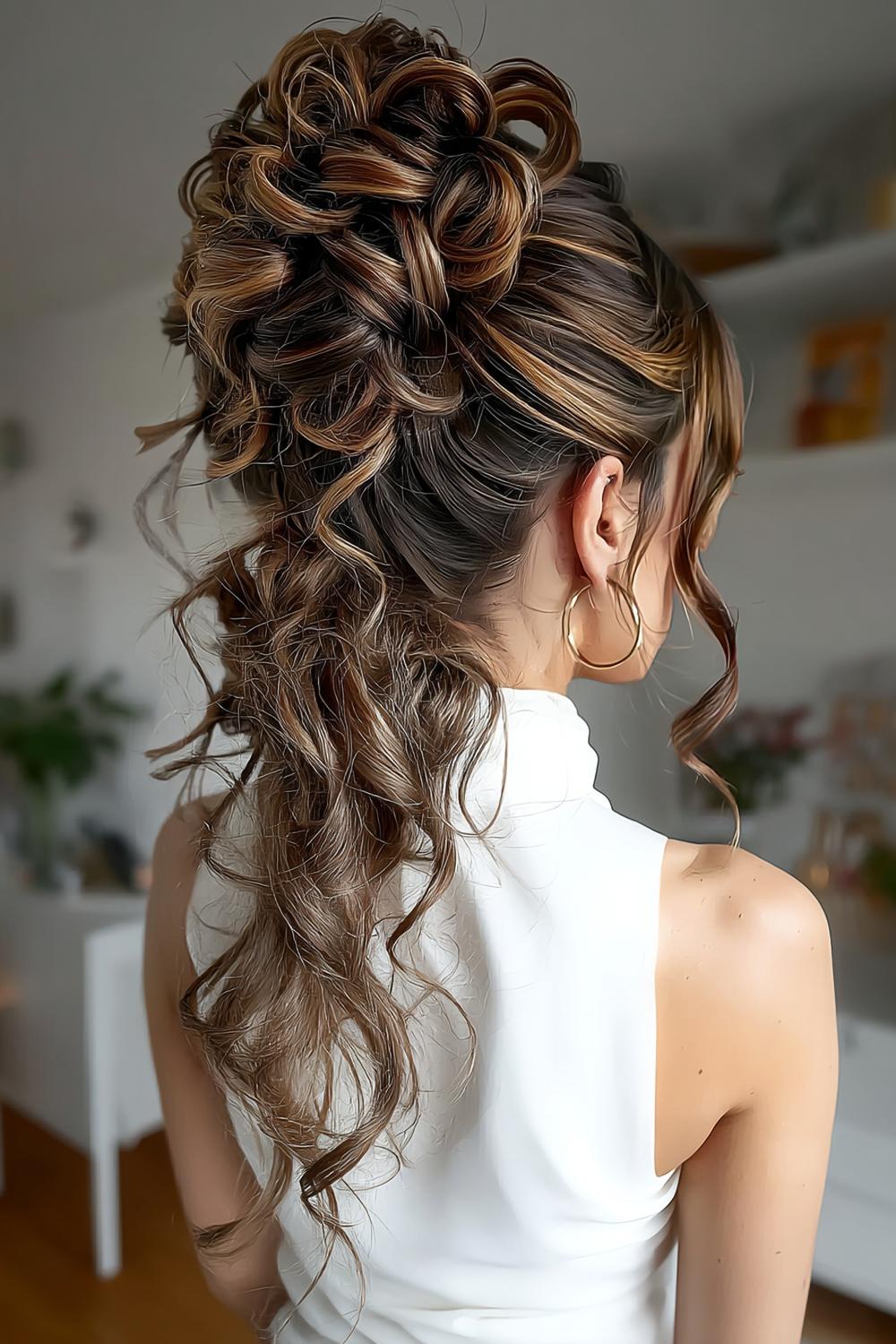 Voluminöse Hochsteck-Locken