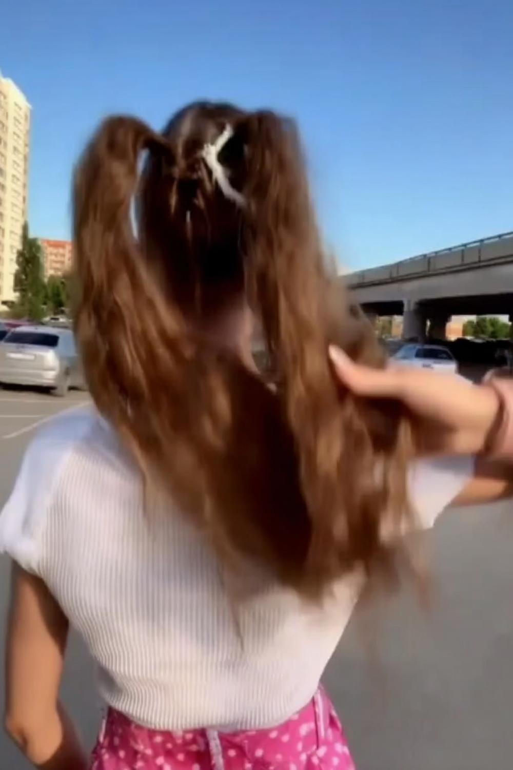 haarklammer frisuren lange haare zopf 5