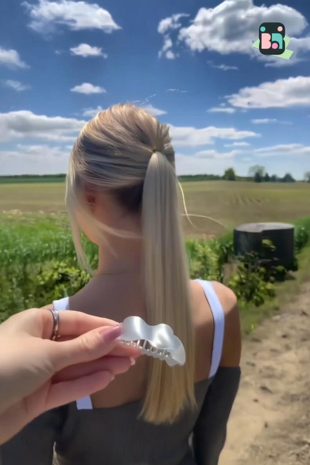Transparente Klammer für natürlichen Look