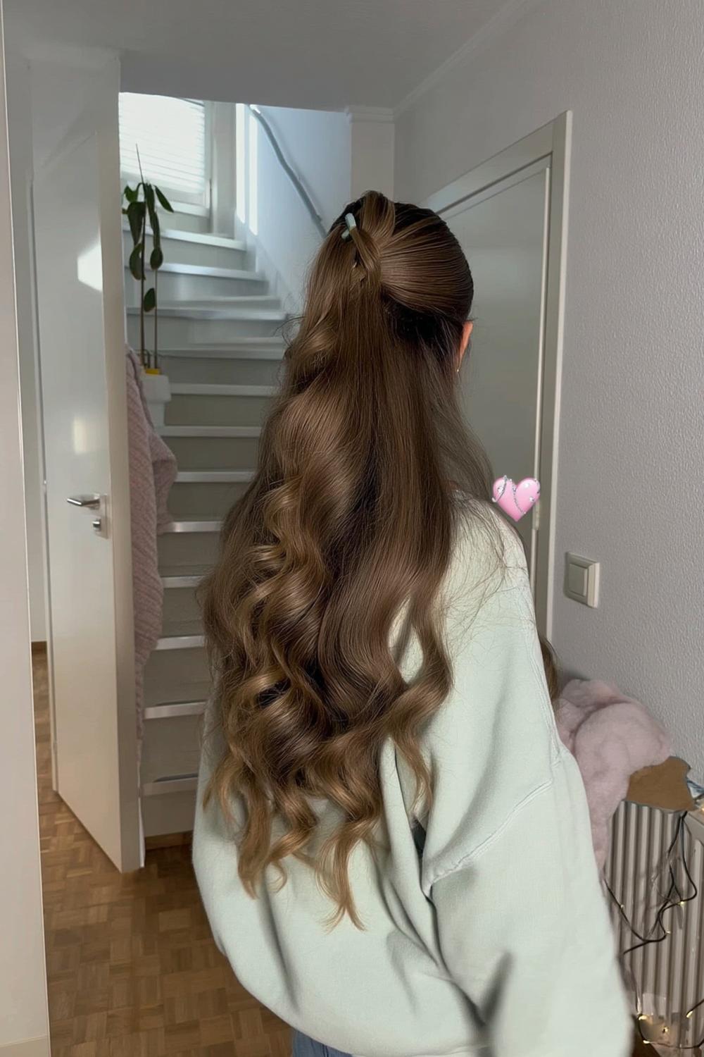 Transparente Klammer für natürliches Styling