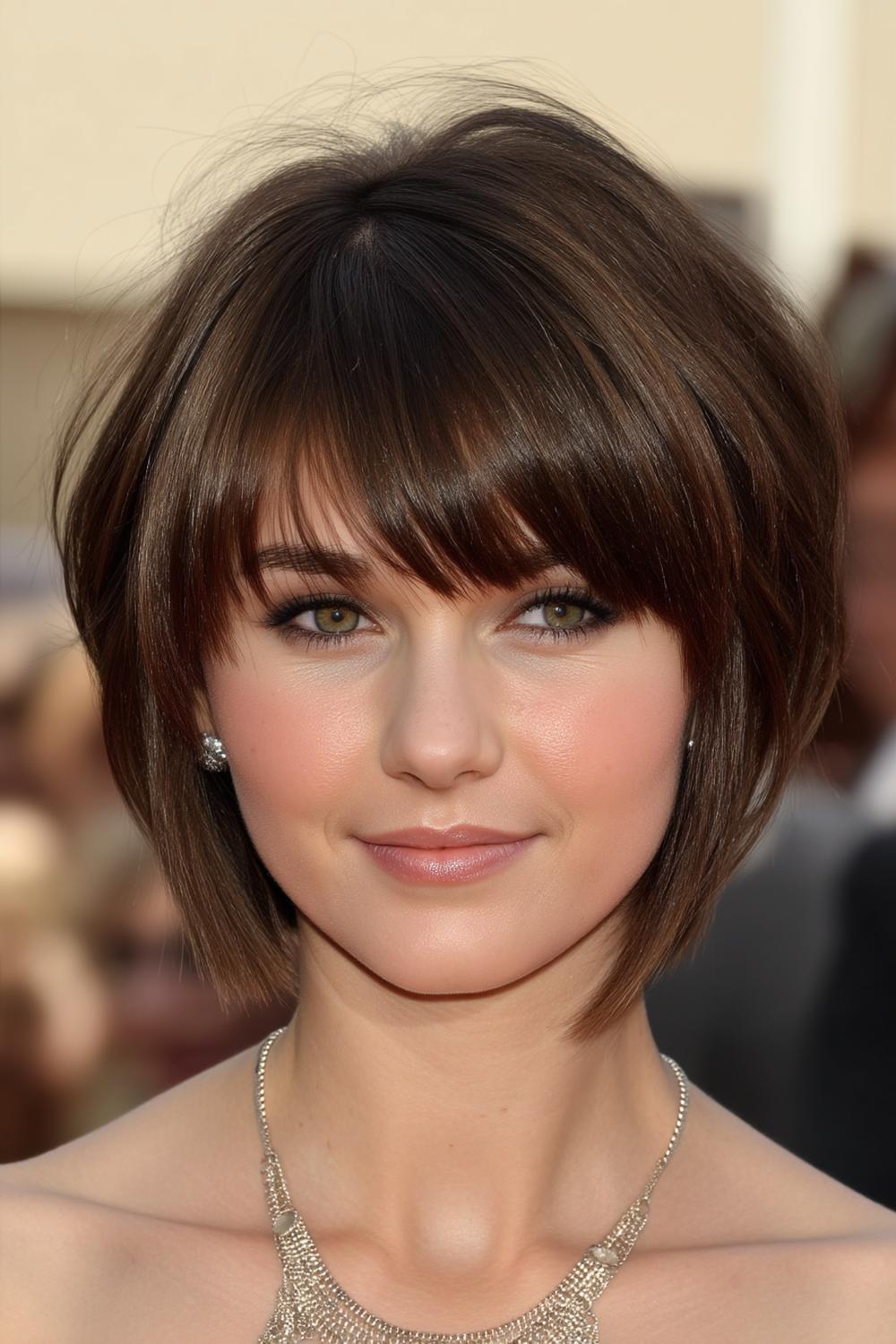 4. Sleek Side-Part Bob mit Glanz-Finish für for hairstyles for short hair women ideas
