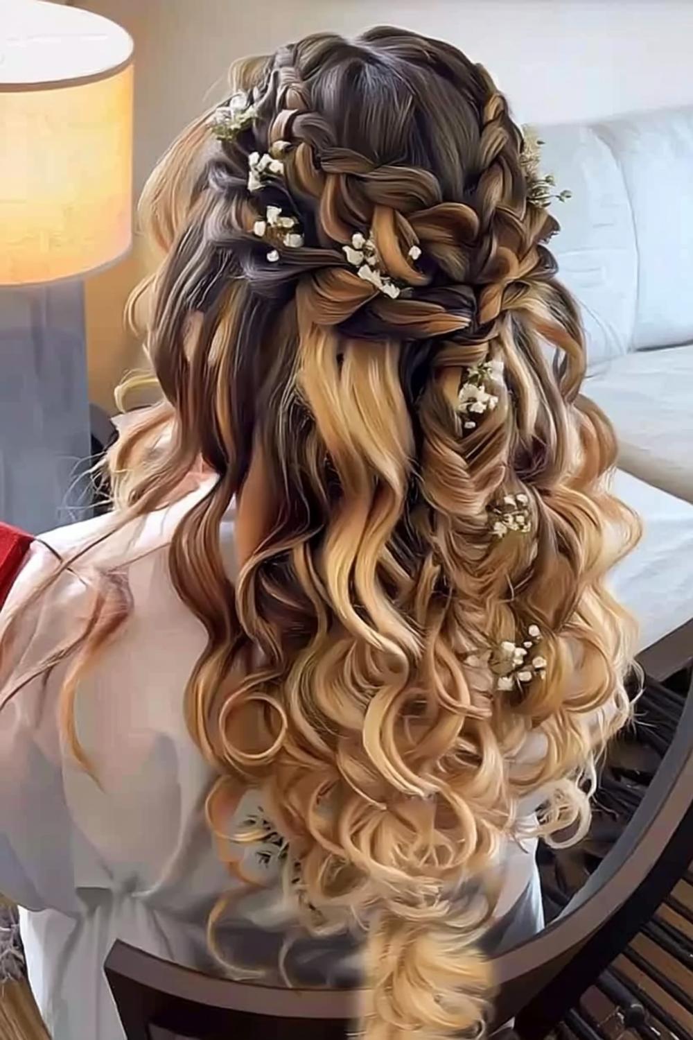 18 Traumhafte Hochzeit Frisuren für Lange Haare & Locken