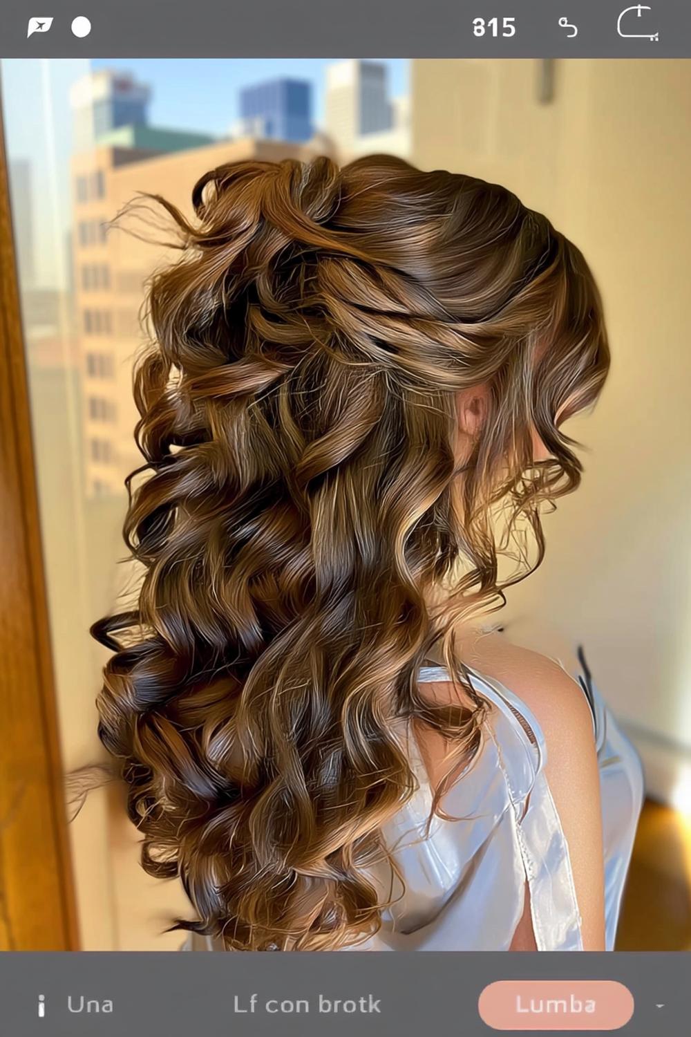 Voluminöse Locken mit urbanem Flair