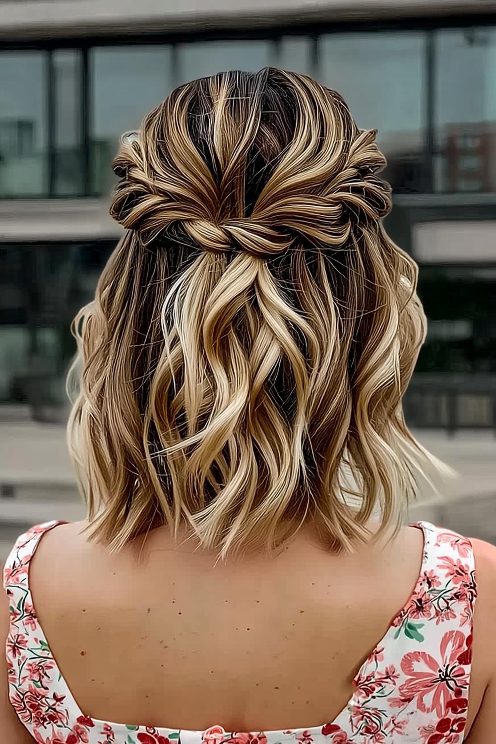 Goldener Haarschmuck-Akzent