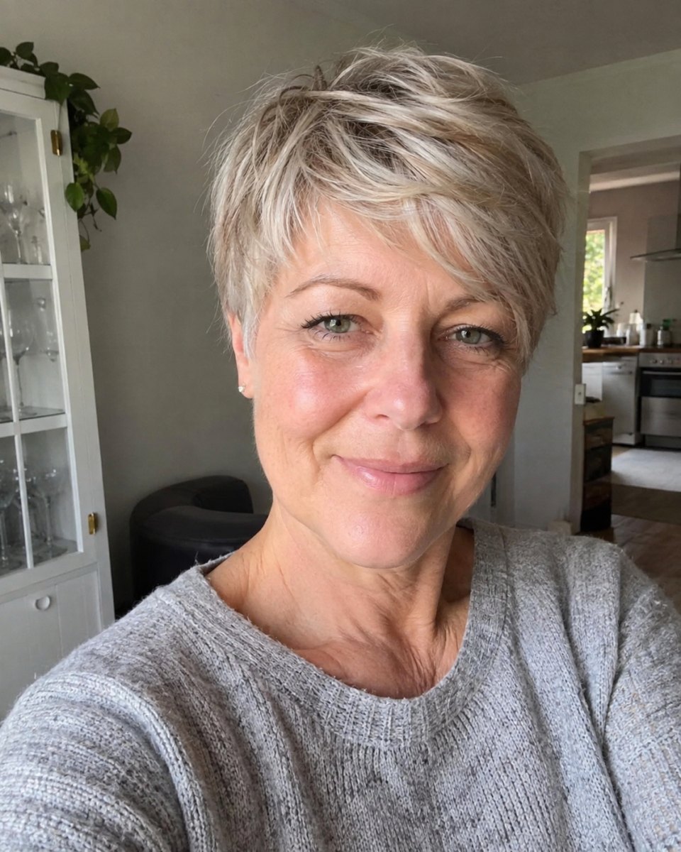 Pixie Cut für dünnes Haar