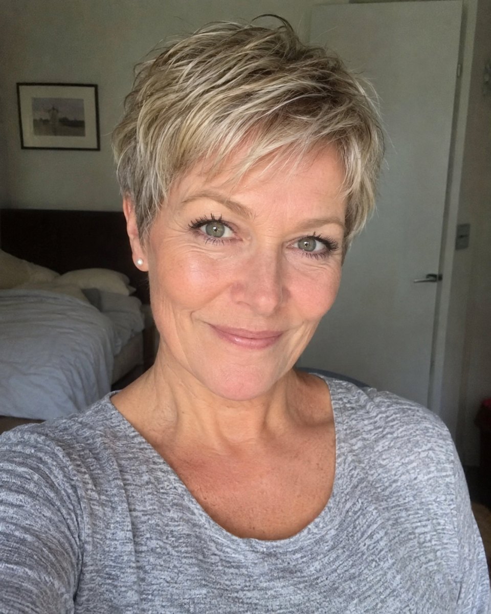 Pixie Cut mit sanften Stufen