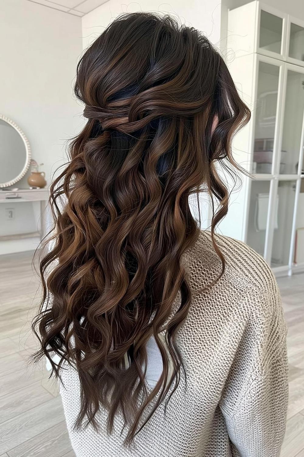 Twisted Half-Up Style