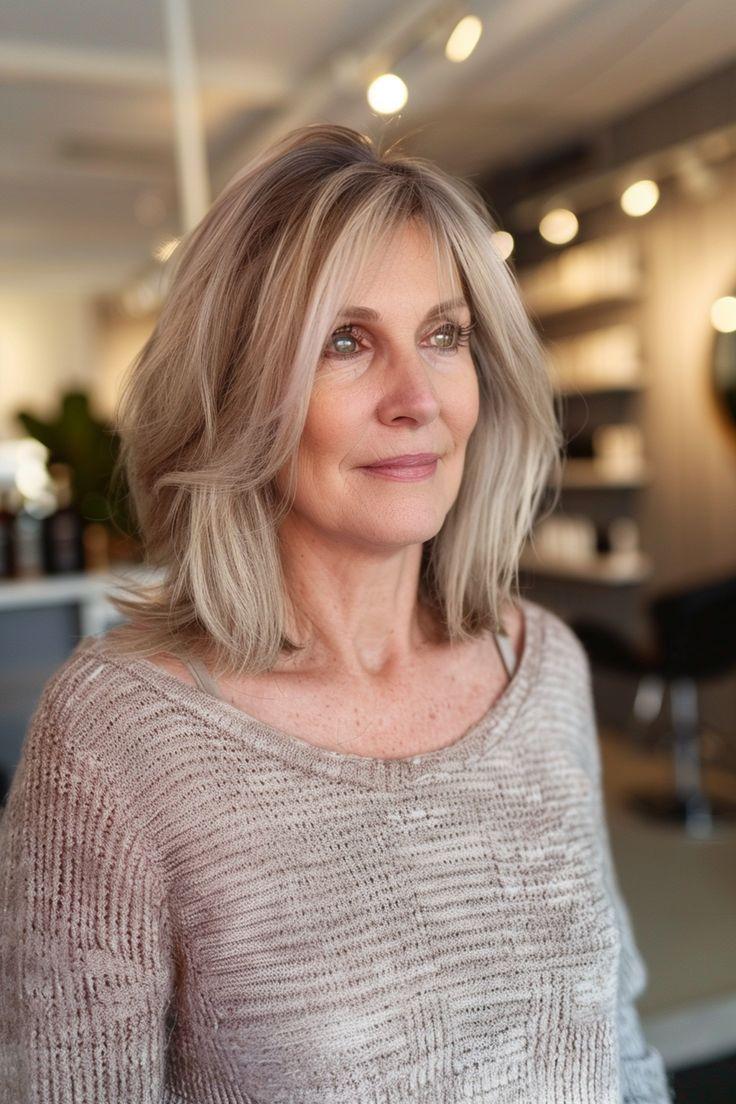 Long Bob mit Highlights für mehr Dimension im Haar