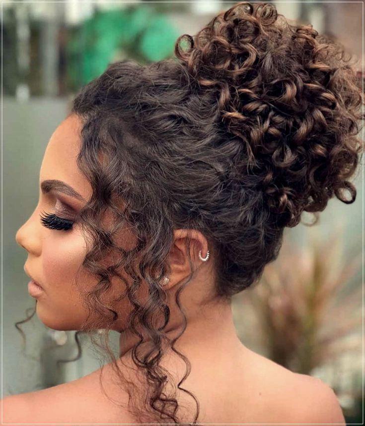 Definierte Locken im Bun