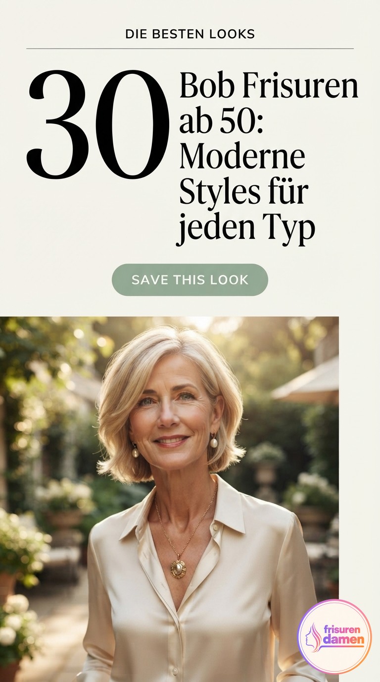 30 Bob Frisuren ab 50: Moderne Styles für jeden Typ
