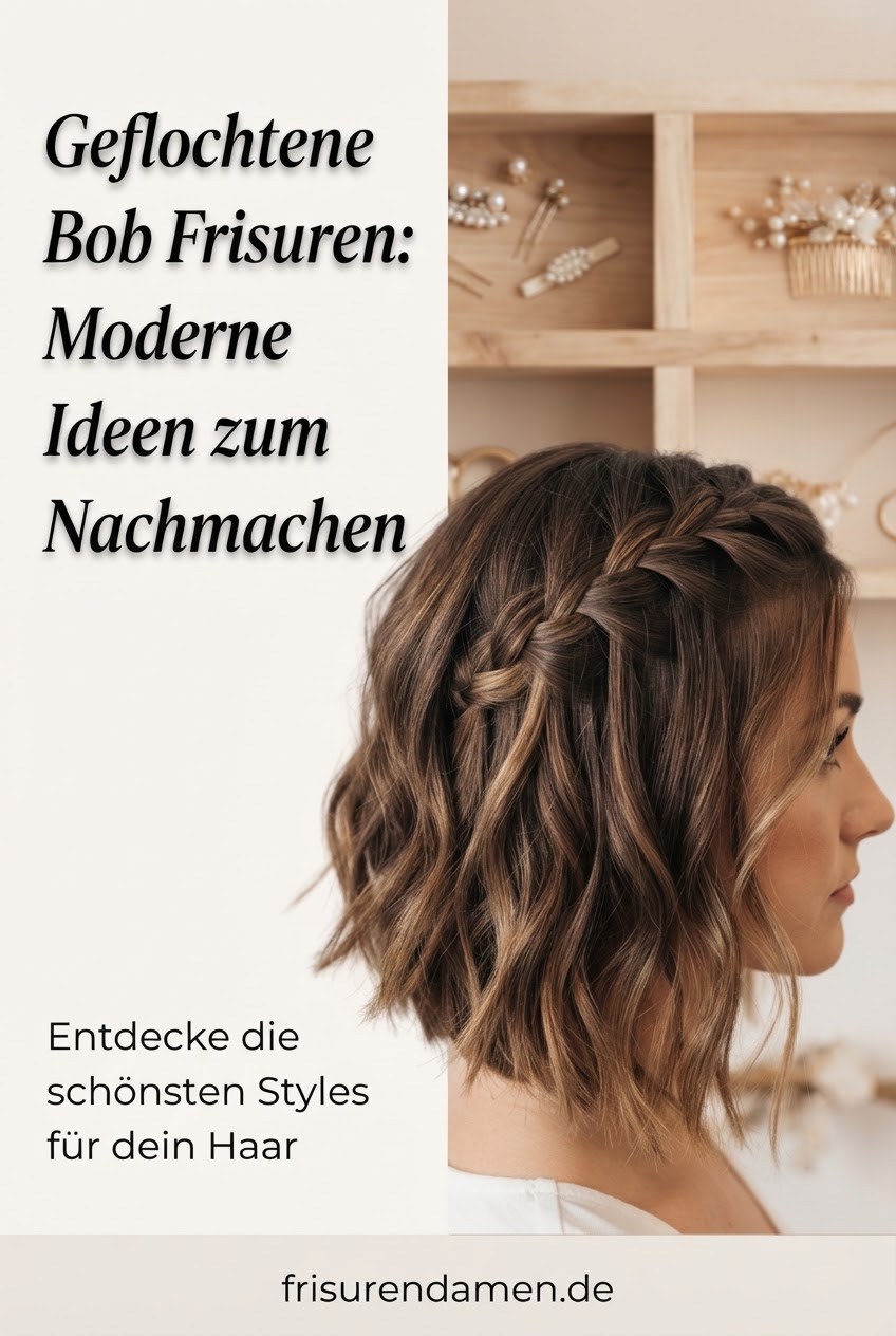 Geflochtene Bob Frisuren: Moderne Ideen zum Nachmachen