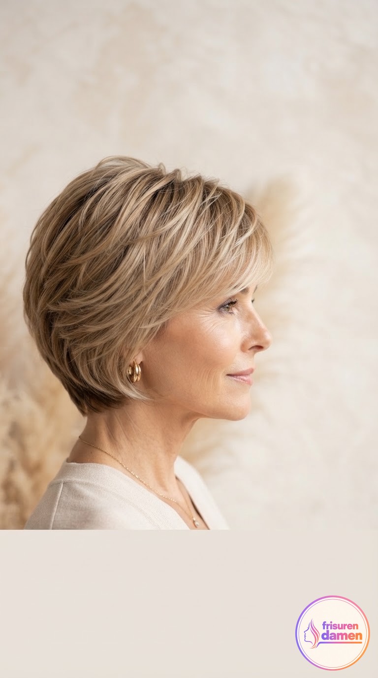 Gestufte Bob-Frisuren für Frauen ab 50