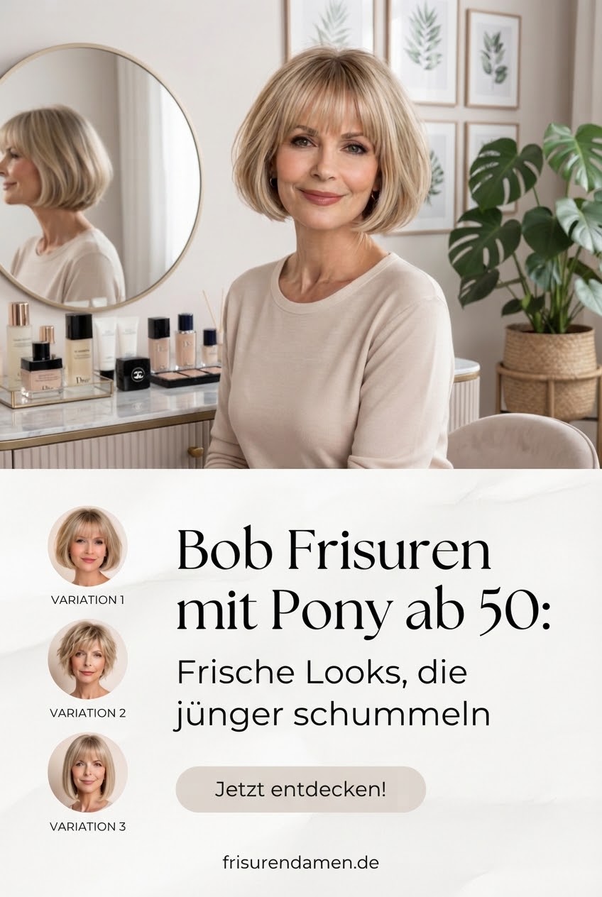 Bob Frisuren mit Pony ab 50: Frische Looks, die jünger schummeln