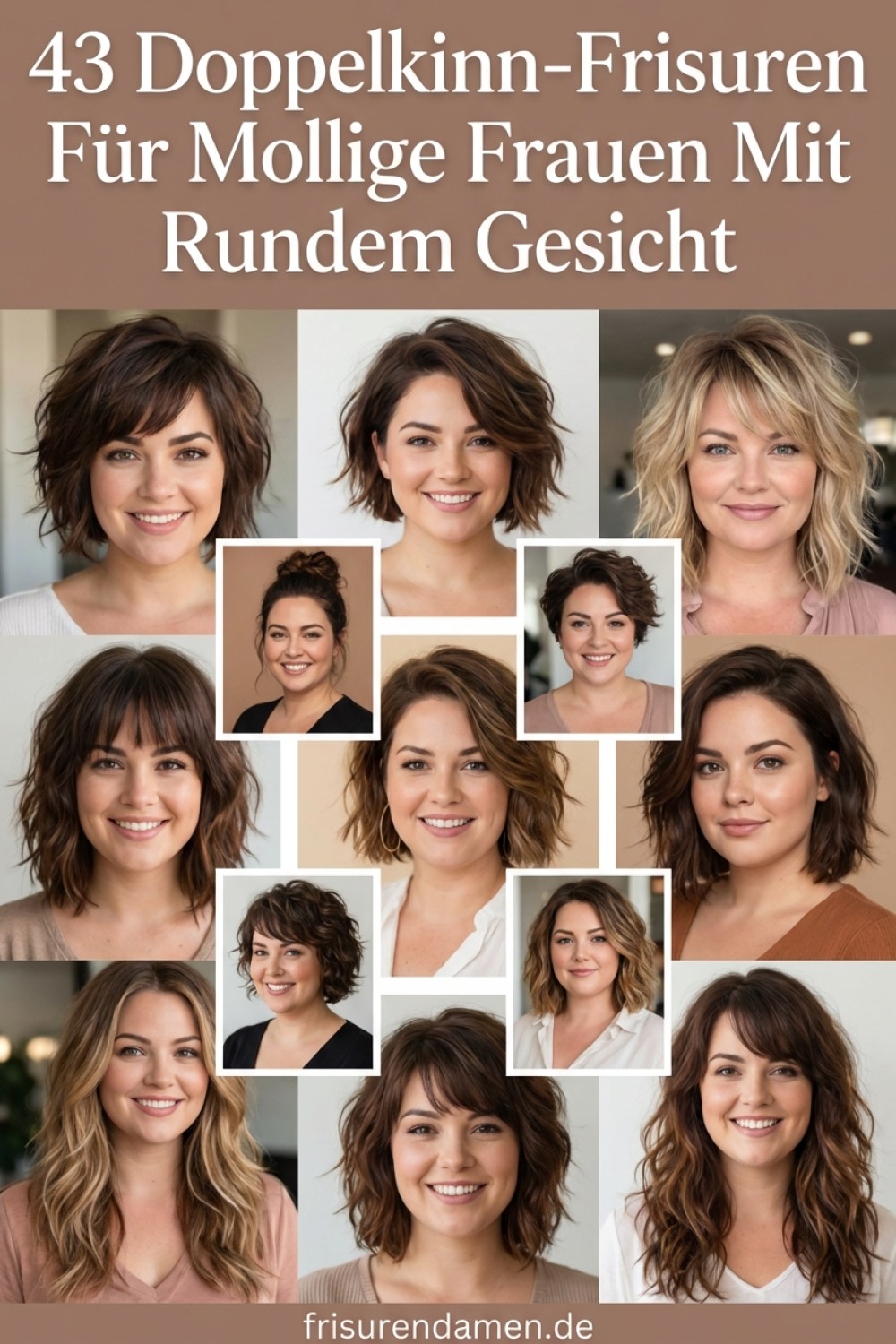 43 Doppelkinn-Frisuren Für Mollige Frauen Mit Rundem Gesicht