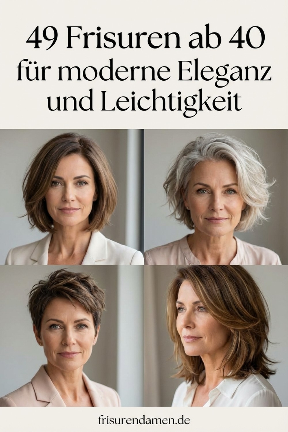 49 Frisuren ab 40 für moderne Eleganz und Leichtigkeit