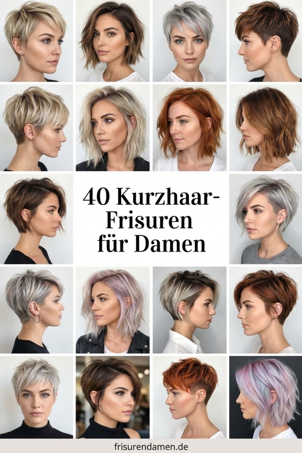 40 Kurzhaar-Frisuren für Damen – Moderne Schnitte, Farben und Styling-Ideen