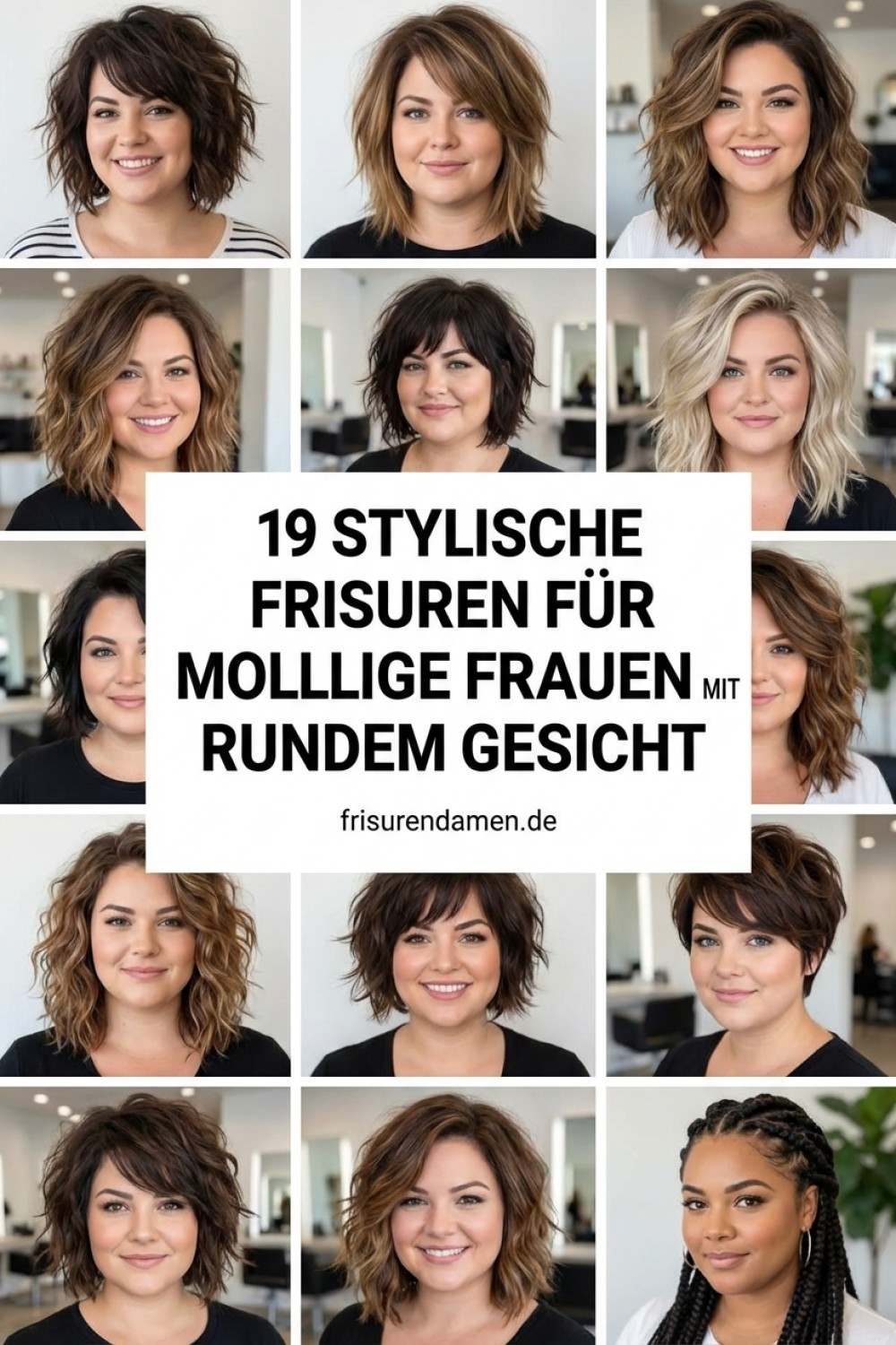 19 Stylische Frisuren Für Mollige Frauen Mit Rundem Gesicht