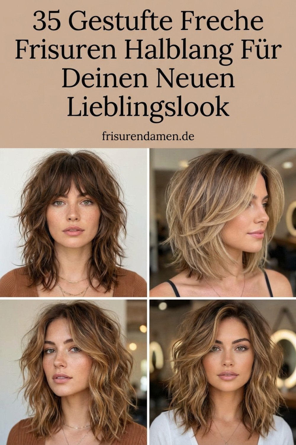 35 Gestufte Freche Frisuren Halblang Für Deinen Neuen Lieblingslook