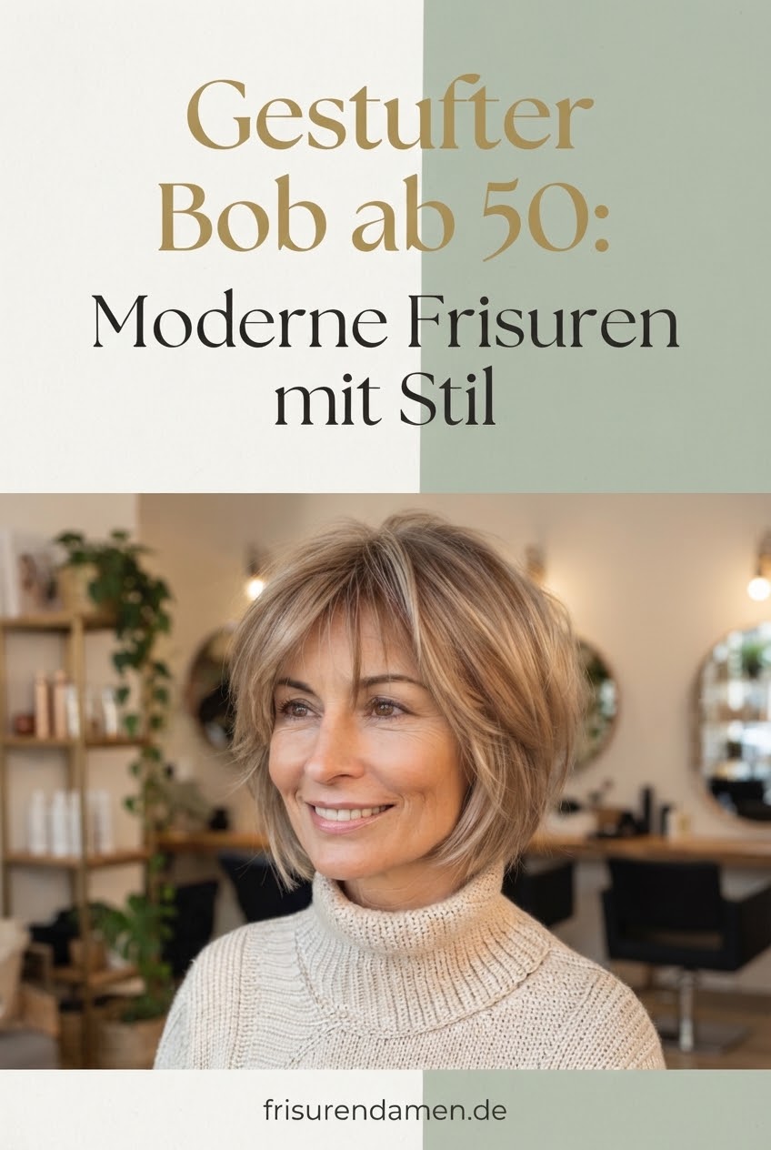 Gestufter Bob ab 50: Moderne Frisuren mit Stil