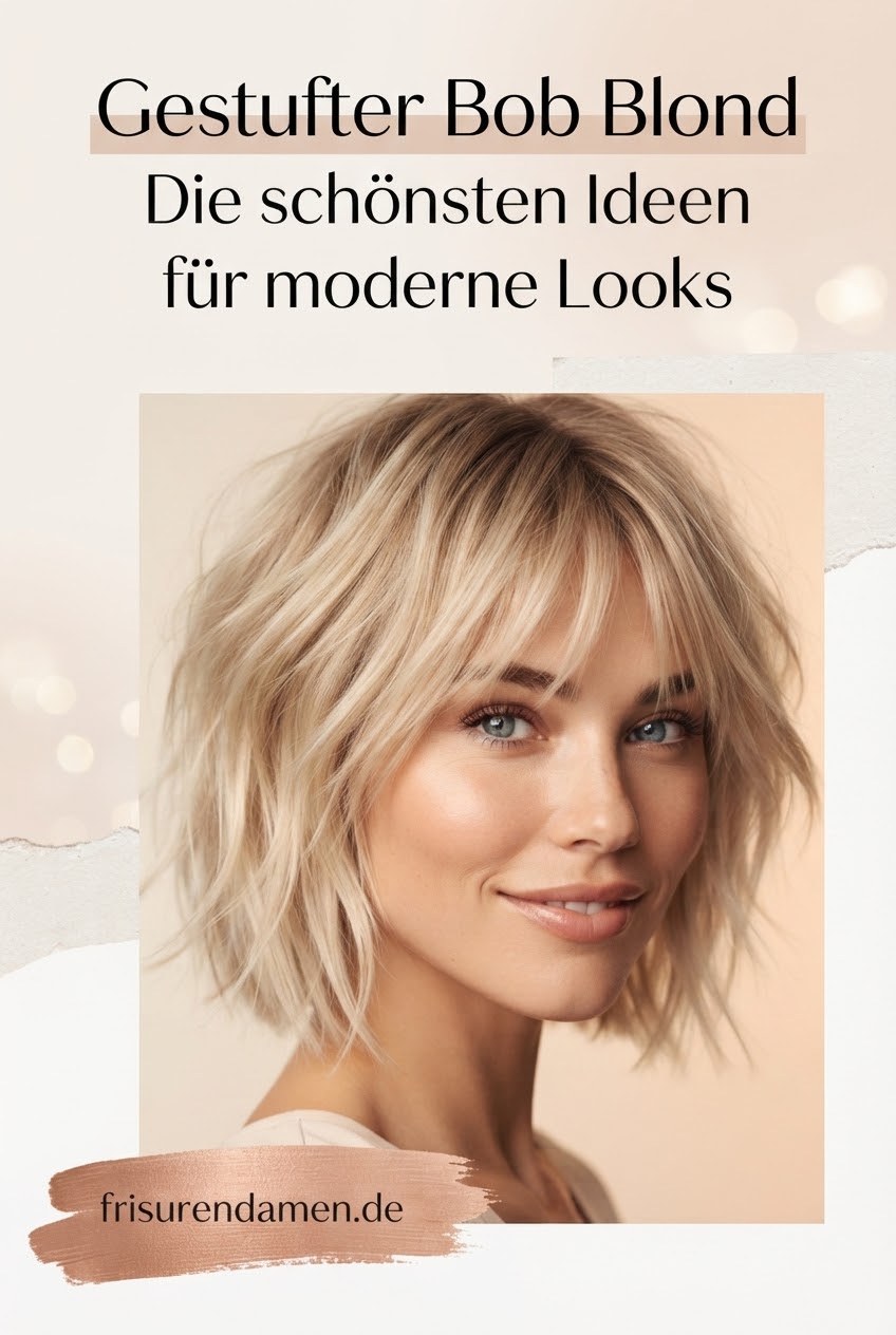 Gestufter Bob Blond: Die schönsten Ideen für moderne Looks