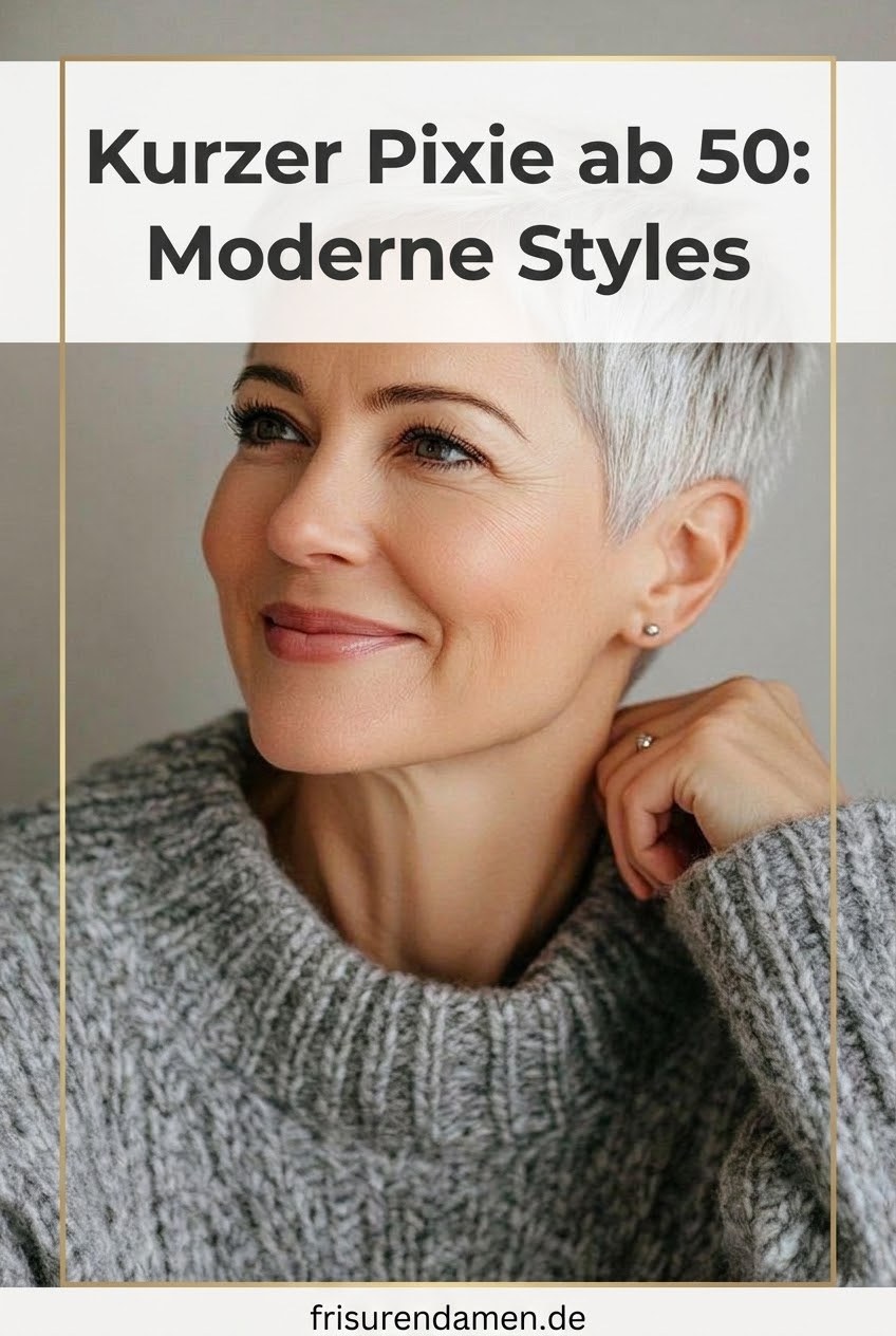 Kurzer Pixie ab 50: Moderne Styles