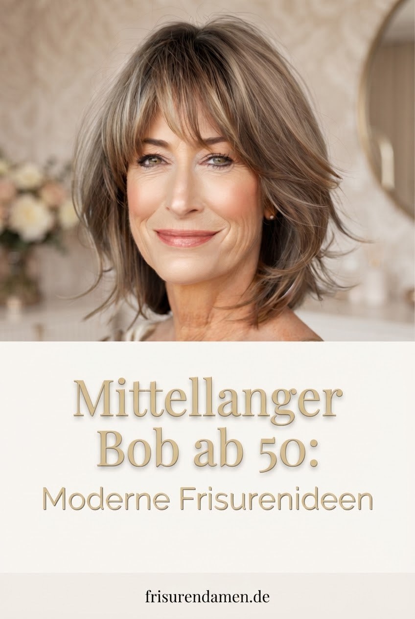 Mittellanger Bob ab 50: Moderne Frisurenideen