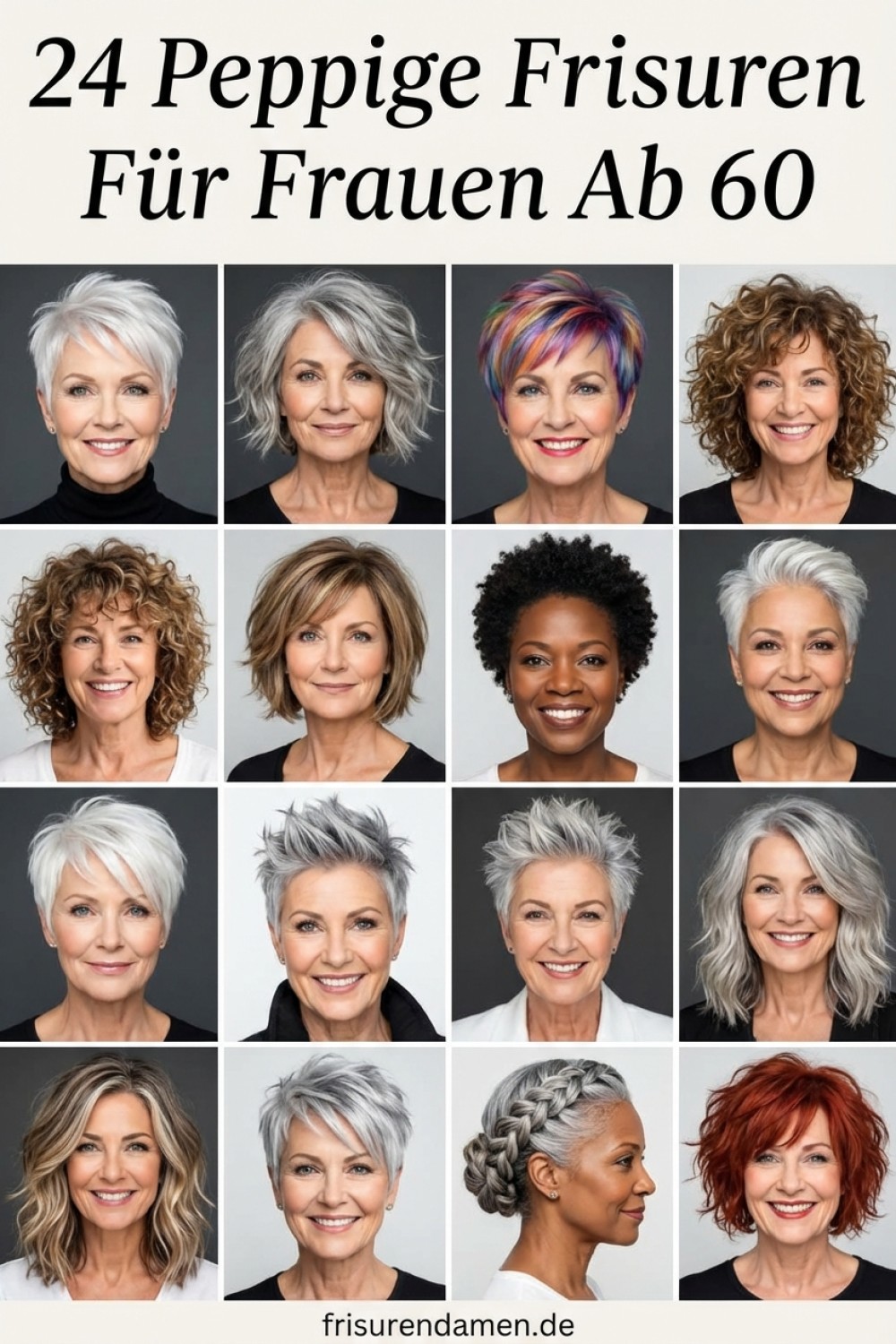 24 Peppige Frisuren Für Frauen Ab 60