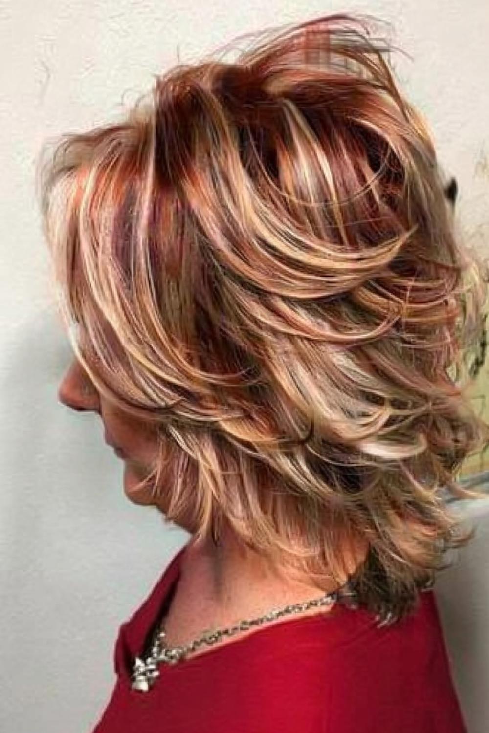 Kupfer-Blonde Schichten
