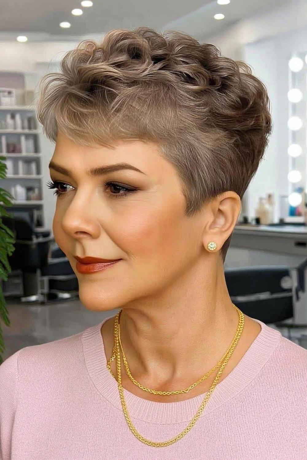 Moderne Locken im Salon