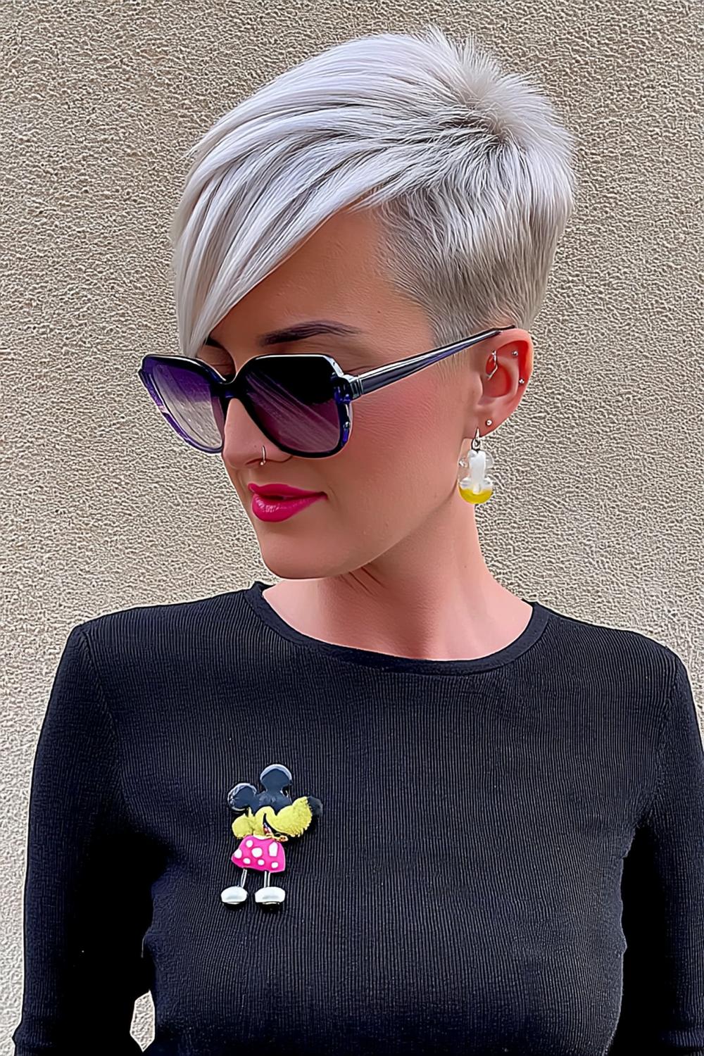 Sonnenbrille und Mickey Mouse