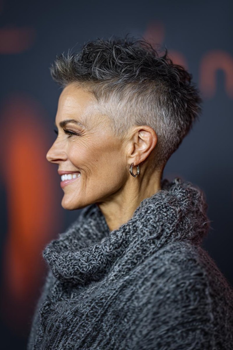 Pixie Cut mit Undercut