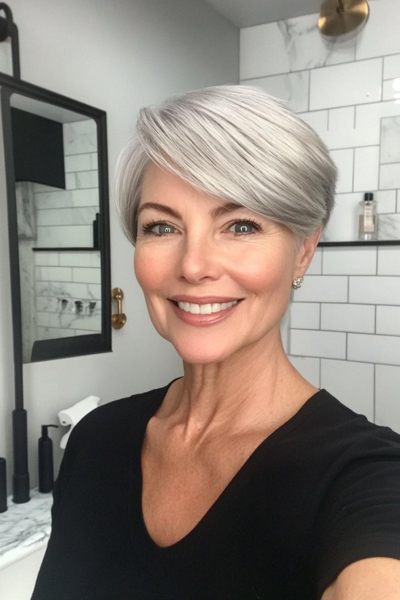Pixie Seitenscheitel Frau