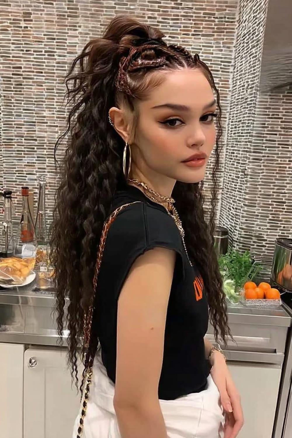 Cornrows mit Pferdeschwanz